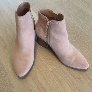 Aldo Pink Suede Booties - Size 6.5